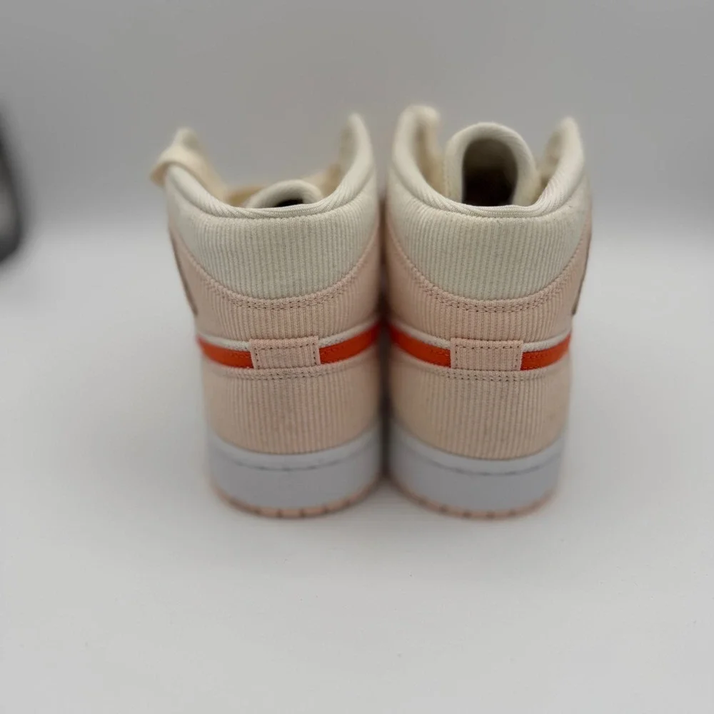 Nike Air‎ Jordan 1 Mid SE Women 11 Sail Pink Excellent Corduroy DA8009-108